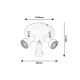 Rabalux Spot rasveta Konrad GU10 3x MAX 50W bela (5356) - 5356