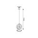 Rabalux Visilica Cortado E27 1x MAX 40W crna (5360) - 5360