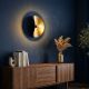 OPVIQ Zidna lampa Sivani MR 839, crna/zlatna - EP3004654