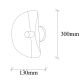 OPVIQ Zidna lampa Sivani MR 840, bela/zlatna - EP3004660