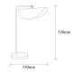 OPVIQ Stona lampa Sivani MR 844, bela/zlatna - EP3004684