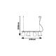 RABALUX Visilica Alder crna, E14 40W - 5377