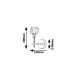 Rabalux Zidna lampa Kassia G9 MAX 5W zlatna (5394) - 5394