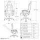 MODUL Gejmerska stolica Cyberkid plava oc-810 - EP3129621