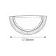 Rabalux Zidna lampa Ufo E27 1x MAX 60W hrast (5407) - 5407
