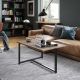 HANAH HOME Klub sto Merideths, tamnobraon/crna - 541HDL1206