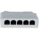 GEMBIRD Extender sa 5 portova POE-EXT-14F 100mbps POE , 30/60W 8W/port, POE voltage 44-57Vdc, 100m - 44858-1