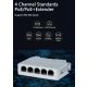 GEMBIRD Extender sa 5 portova POE-EXT-14F 100mbps POE , 30/60W 8W/port, POE voltage 44-57Vdc, 100m - 44858-1