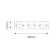 Rabalux Kupatilska rasveta Tony LED 3x 5W hrom (5491) - 5491-1