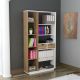 HANAH HOME Polica za knjige Luma, bela/braon - 550ARN1602