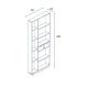 HANAH HOME Polica za knjige Luma, bela/braon - 550ARN1602