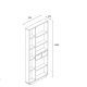HANAH HOME Polica za knjige Luma - 550ARN1613