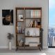 HANAH HOME Polica za knjige Meldan, braon/crna - 550ARN1654
