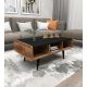 HANAH HOME Klub sto Line, braon/crna - 550ARN1730