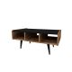 HANAH HOME Klub sto Line, braon/crna - 550ARN1730