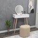 HANAH HOME Sto za šminkanje Siena, bela - 550ARN2774