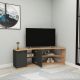 HANAH HOME Ugaona TV komoda Termera, braon/antracit - 550ARN2976