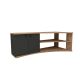 HANAH HOME Ugaona TV komoda Termera, braon/antracit - 550ARN2976