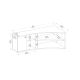 HANAH HOME Ugaona TV komoda Termera, braon/antracit - 550ARN2976