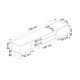 HANAH HOME TV komoda Clark, krem/braon - 550ARN3449