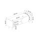 HANAH HOME TV komoda Mindy, bela/braon - 550ARN3453