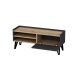 HANAH HOME TV komoda Viper, crna/braon - 550ARN3457