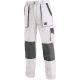 CANIS Radne pantalone do struka Luxy Josef, bela/siva - 55230