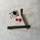 HANAH HOME Klub sto Yuvarlak Cam Orta Sehpa S300, braon - 552NOS1404