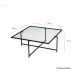 HANAH HOME Klub sto Sun S409, crna - 552NOS1430
