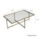 HANAH HOME Klub sto Sun S410, zlatna - 552NOS1431