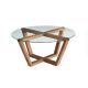 HANAH HOME Klub sto Lotus, braon - 552NOS1436