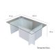 HANAH HOME Klub sto Escape, bela - 552NOS1442