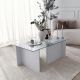 HANAH HOME Klub sto Escape, bela - 552NOS1442