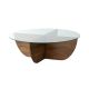 HANAH HOME Klub sto Lily Wood, braon - 552NOS1474