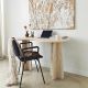 HANAH HOME Radni sto Infini, mermerna krem - EP3057824