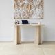 HANAH HOME Radni sto Infini, mermerna krem - EP3057824