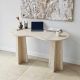 HANAH HOME Radni sto Infini, mermerna krem - EP3057824