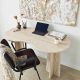 HANAH HOME Radni sto Infini, mermerna krem - EP3057824