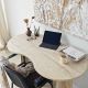 HANAH HOME Radni sto Infini, mermerna krem - EP3057824
