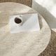 HANAH HOME Klub sto Rock, mermerna krem/braon - EP3057836