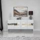 HANAH HOME Komoda Paris, bela/srebrna - 552NOS1803