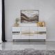 HANAH HOME Komoda Milan, bela/zlatna - 552NOS1804