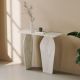 HANAH HOME Kozolni sto Arya, mermerna krem - EP3057842