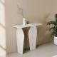 HANAH HOME Kozolni sto Arya, mermerna krem - EP3057842