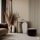 HANAH HOME Kozolni sto Arya, mermerna krem - EP3057842