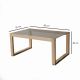 HANAH HOME Klub sto Via, krem - 552NOS2225