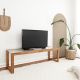 HANAH HOME TV polica Via, tamnobraon - 552NOS2227