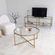 HANAH HOME Klub sto Sun S404, zlatna - 552NOS2230