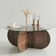 HANAH HOME Sto za dnevnu sobu Bubble Walnut - 173386