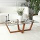 HANAH HOME Klub sto Amalfi, braon - 552NOS2247